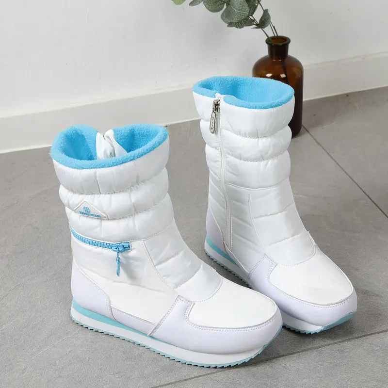 boots popular burgendy for women plus size from 35 to 41 - Цвет: M025bu-bai