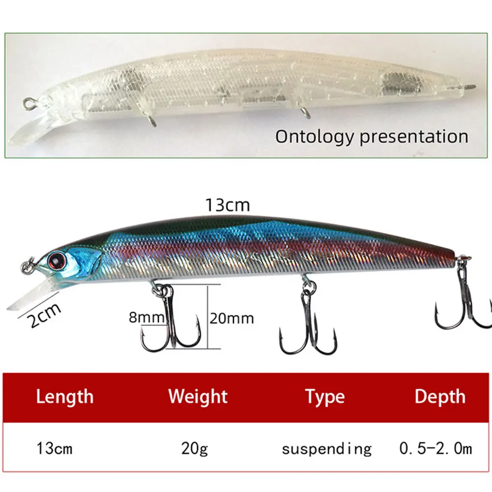 1 шт. морская рыболовная блесна приманка 13 см 20 г воблеры снасть искусственные