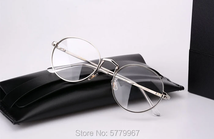 

2020 Pure Titanium Glasses Frame Men Retro Round Myopia Optical Prescription Eyeglasses Frames Women Vintage Eyewear