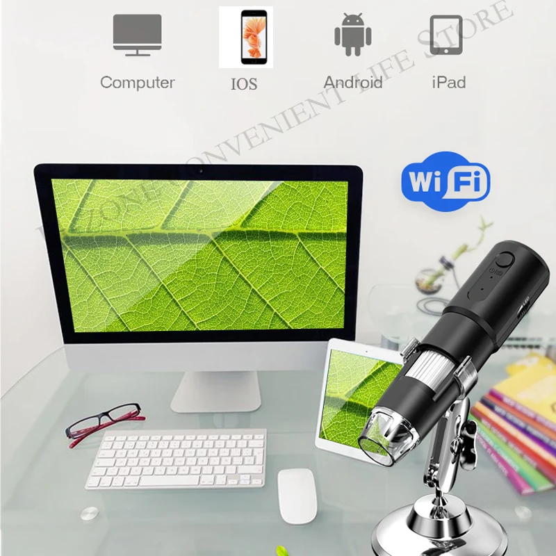 

Newest WIFI wireless portable 100X zoom Digital 50X -1000x Microscope Magnifier Camera for Android ios for iPhone iPad