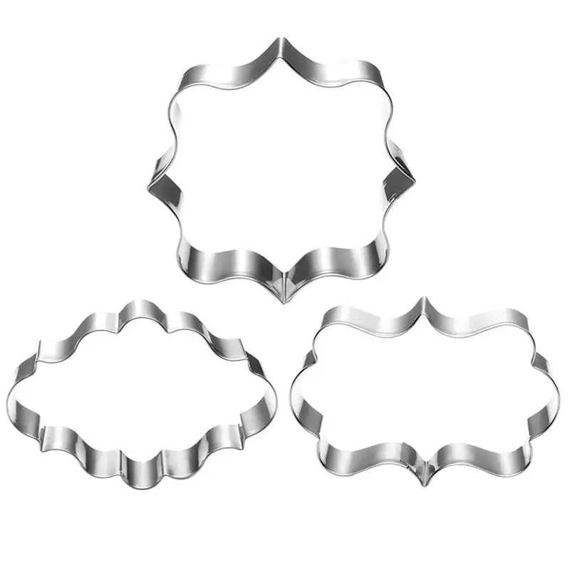 Форма для печенья из нержавеющей стали 3 шт.|Инструменты выпечки печенья| |