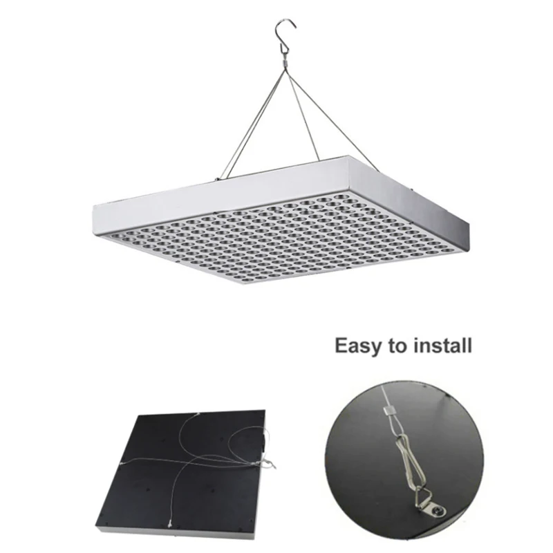 Koop Volledige Spectrum Led Grow Light 45W 255 Leds Pro Kweeklampen Hydrocultuur Opknoping Kit Voor Kasplant Groei Verlichting