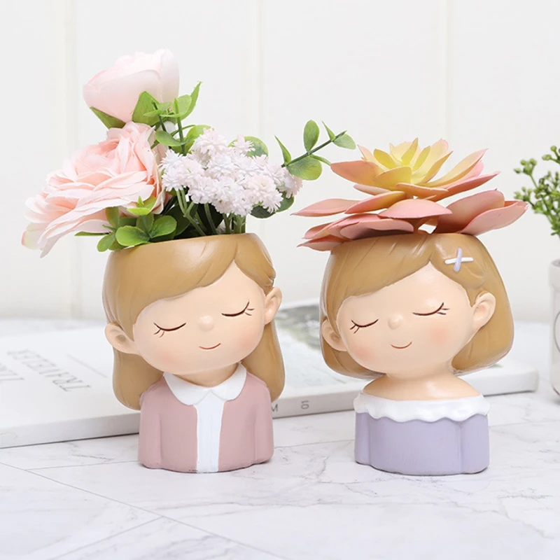 Милые парные кактусы набор из 4 предметов цветочный горшок для маленьких