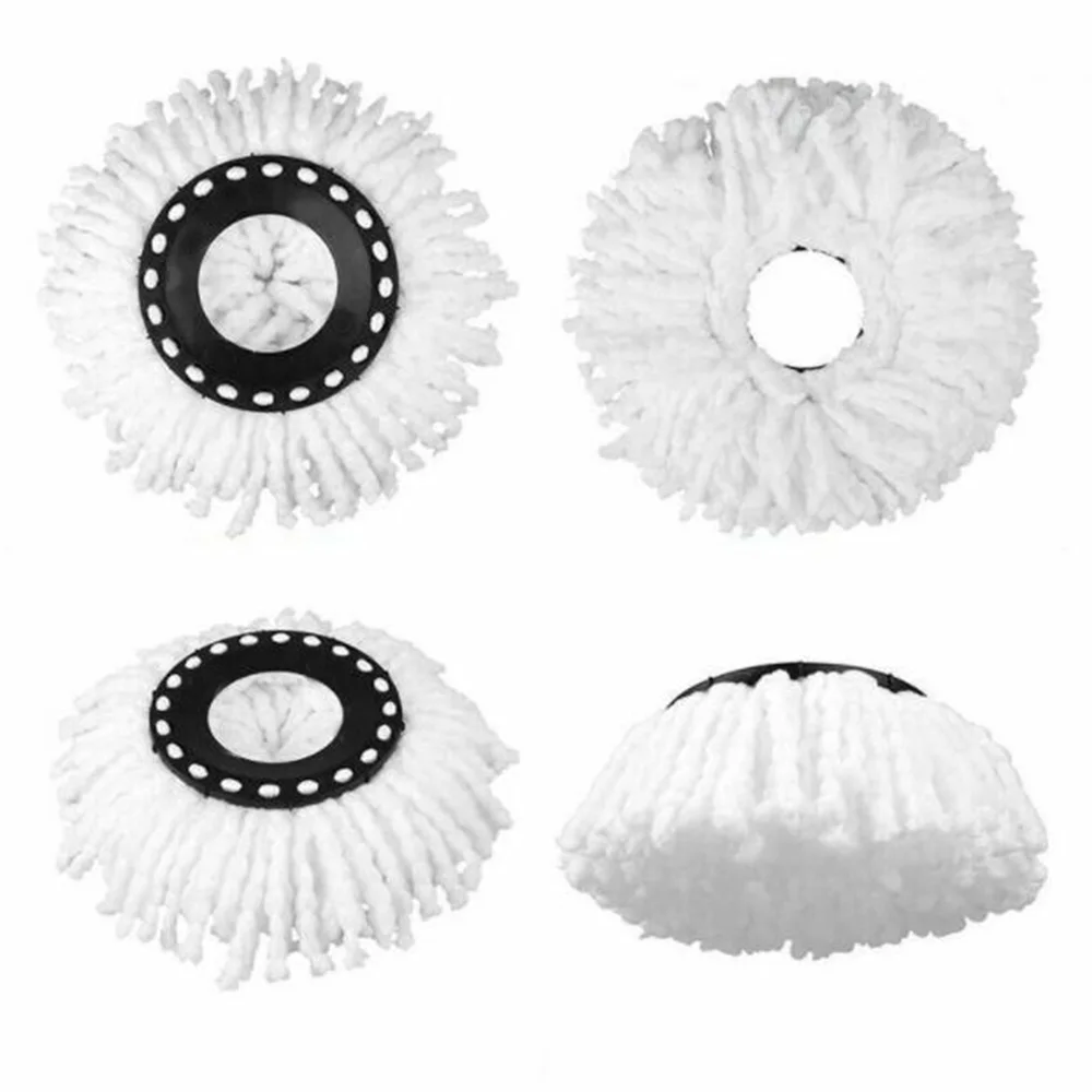 

4pcs 360 Rotating Mop Head Floor Bucket Heads Flexible Mop Micro Fibers Spinning Mop Heads for House Cleaning Floors Cleaning