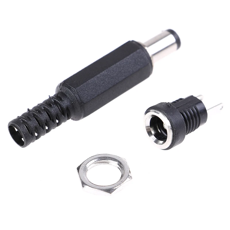 1 пара аудио видео оборудования гнездовая вилка + штепсельная адаптер DC блок