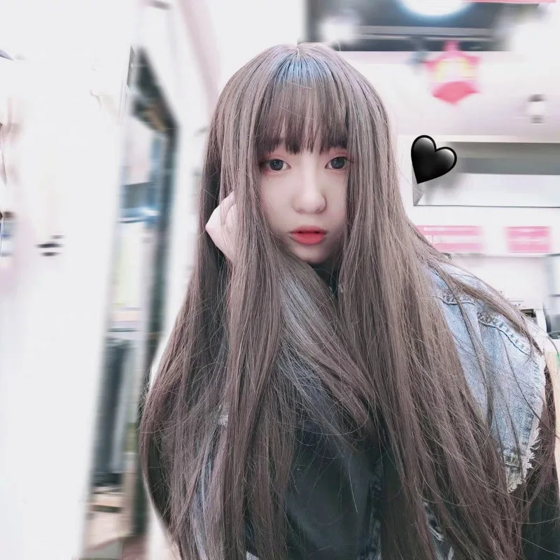 Новый двухмерный Аниме Косплей корейский поп девушка воздух челка длинные