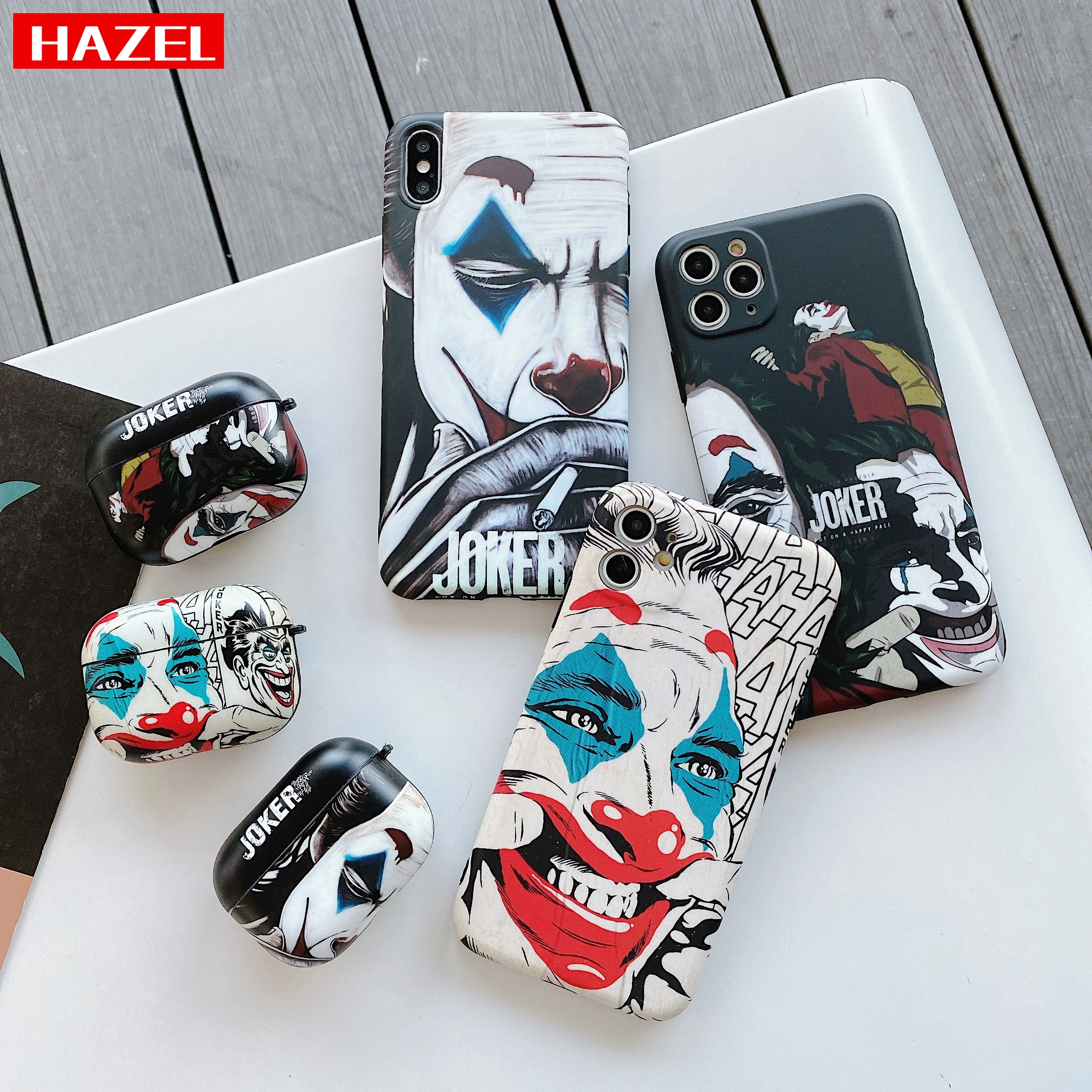 Роскошный чехол с рисунком клоуна и Джокера для AirPods pro индивидуальная гарнитура