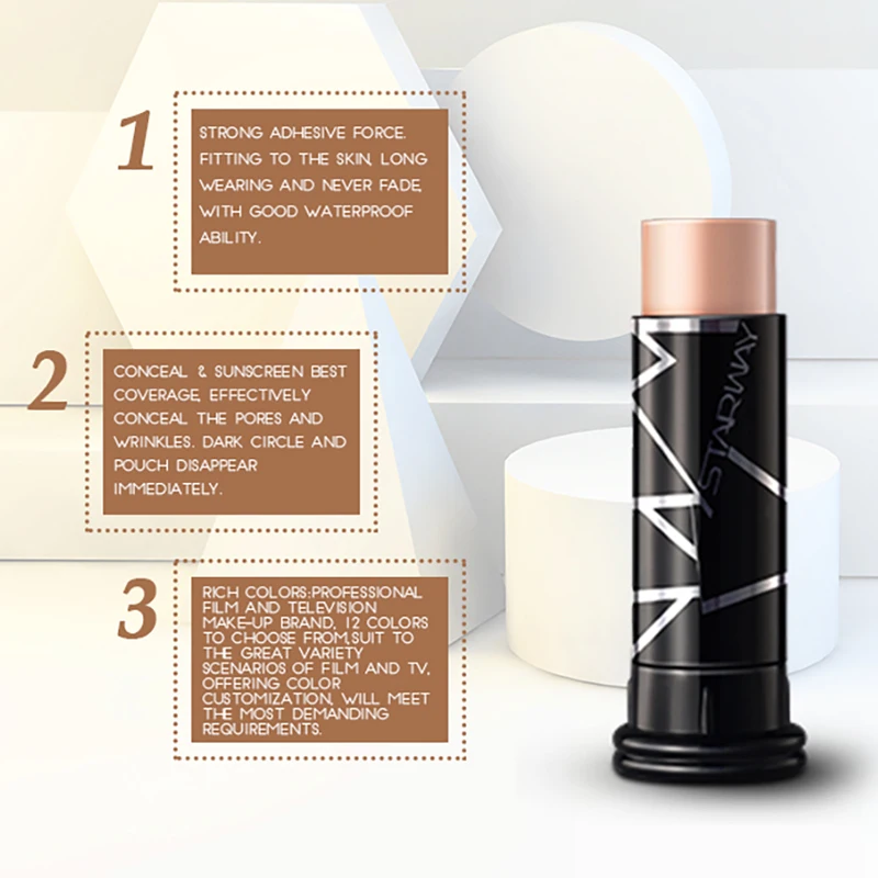 Основа для макияжа STARWAY контурный консилер лица с полным покрытием основа