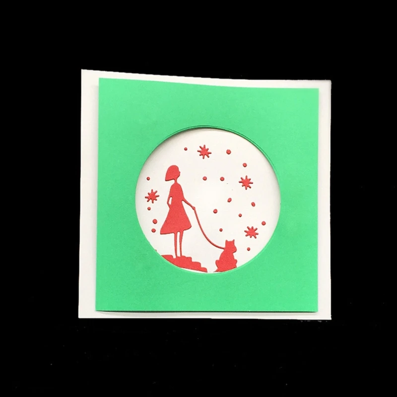 

Рождественские металлические Вырубные штампы на Хэллоуин, фотоальбом, бумажная карта, шаблон, форма, тиснение, крафтовое украшение