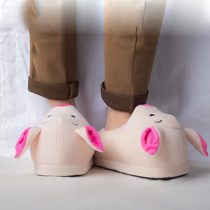 

Pink Pig Special Fur Slippers Timber Land Shoes Men Women Winter Slippers Custom Slippers Home Slippers Children Indoor