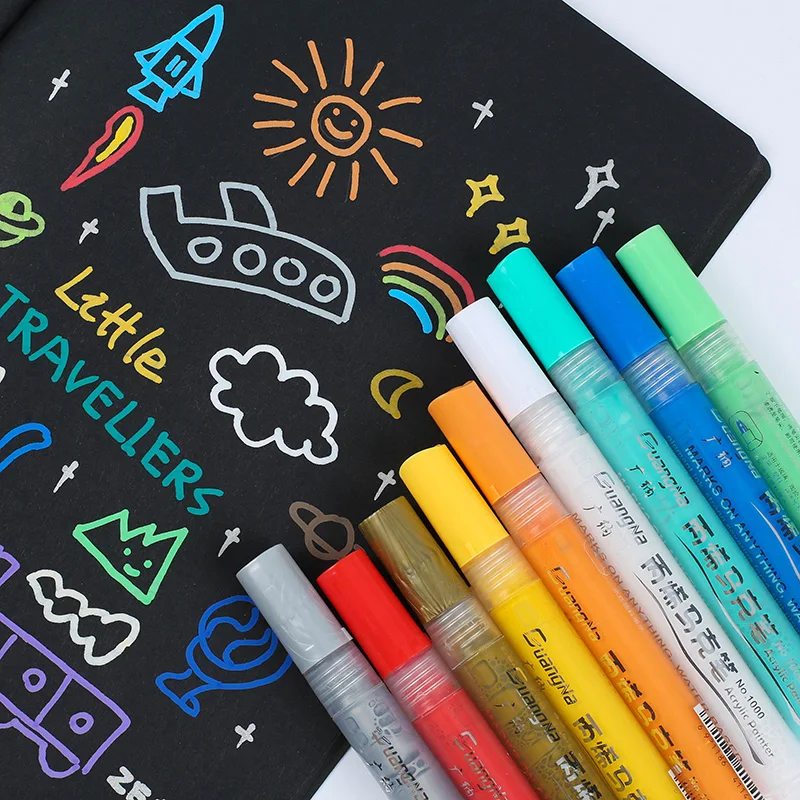 15 цветов акриловых маркеров многоразовая ручка граффити креативные DIY