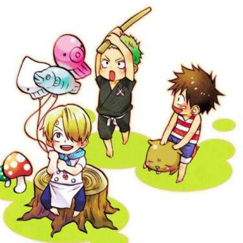 

3.5-8cm ONE PIECE Q Version With Base Doll PVC Model Home Car Toy Crafts Desktop Decoration Furnishings Birthday Gifts Ornaments