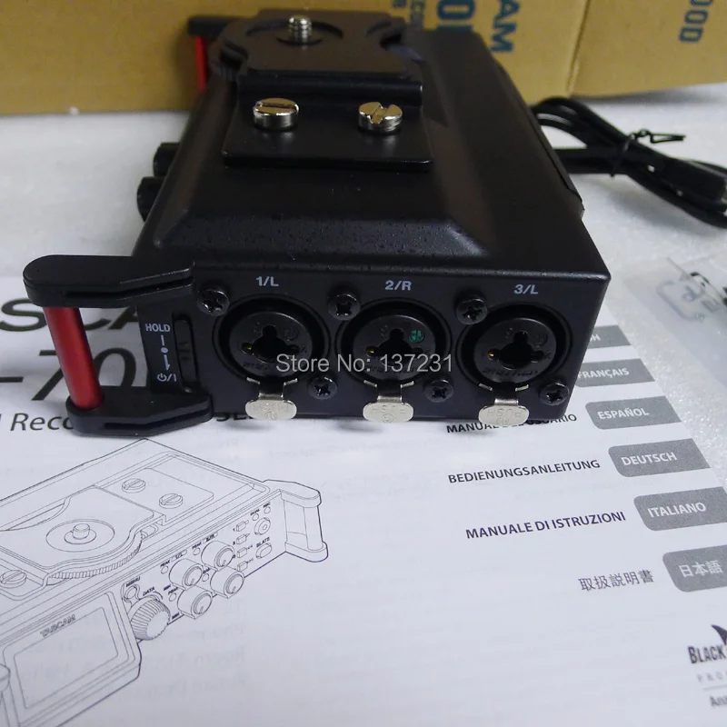 TASCAM DR-70D Профессиональный 4-канальный рекордер для SLR аудио микро-пленки записи