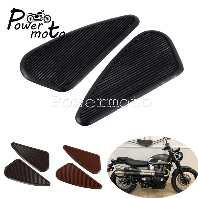 Резиновая наклейка на колено для BMW M72 Honda Suzuki Cafe Racer Scrambler CB GT RD