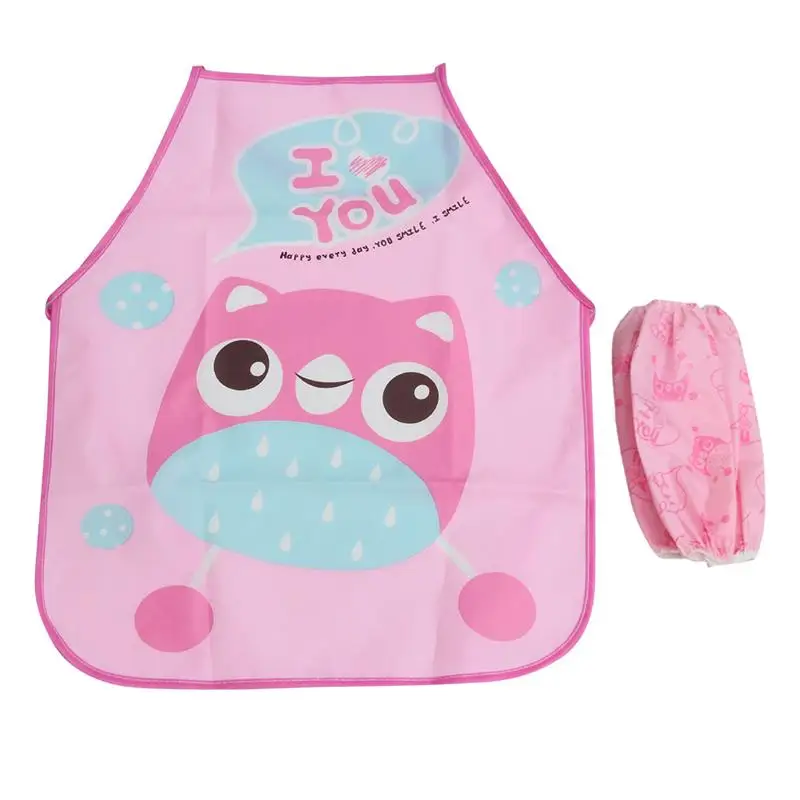 3 шт. Детские фартуки без рукавов с защитой от пыли EVA моющиеся рисунком из