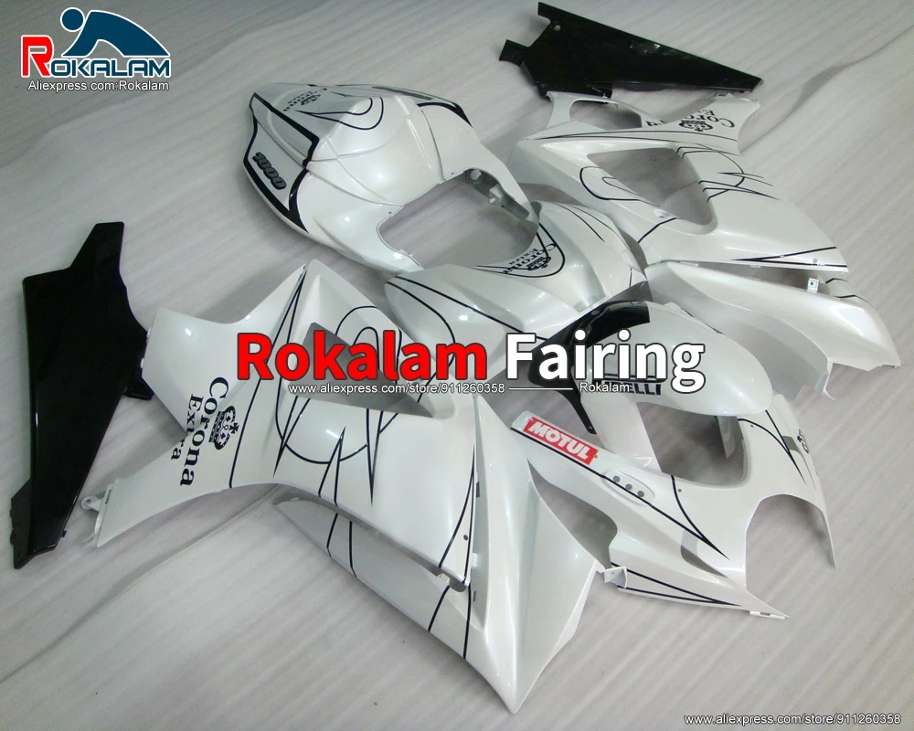 

Motorbike Fairings For Suzuki GSX-R1000 K7 2007 2008 GSX R1000 07 08 Motorcycle White Black Fairing Kit (Injection Molding)