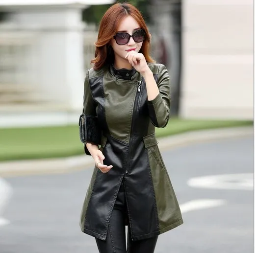 Женская уличная одежда из искусственной кожи пальто тренчи для 2021 женская обувь