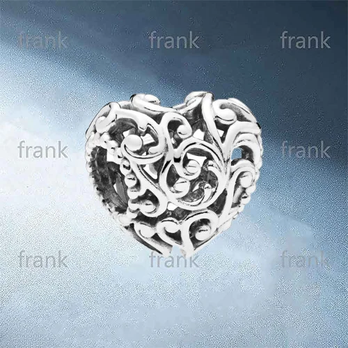 

797672 REGAL PATTERN HEART OPENWORK CHARM