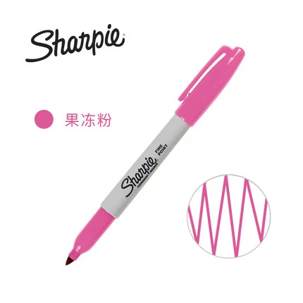 1 шт. Sharpie 31993 экологически чистый мелкий точечный Перманентный маркер 1 мм беспыльный маркер 21 цвет на выбор - Цвет: Jelly powder
