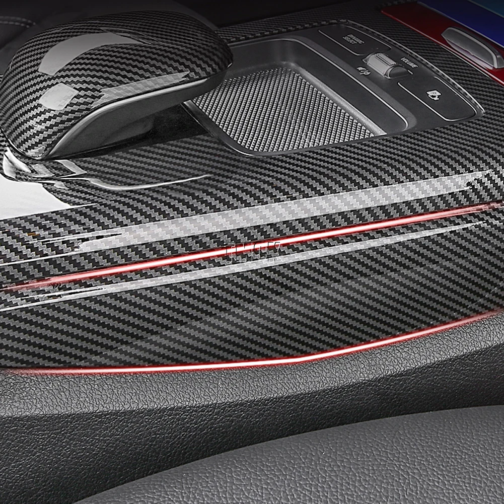 Для Mercedes Benz A CLA Class W177 V177 C118 W118 2019 2020 наклейка на автомобиль центральная консоль