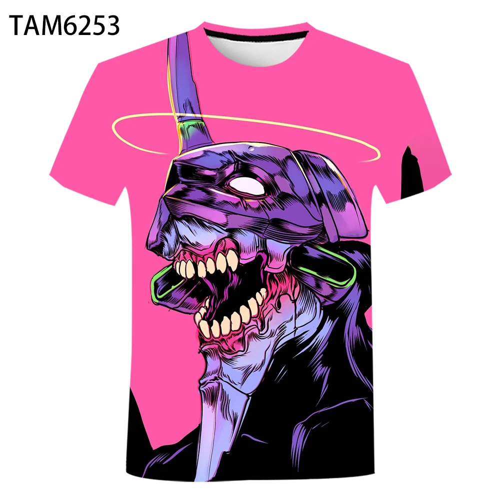 

Evangelion-3D Anime T-shirt Men's Women's Breathable Short Sleeve T-Shirt Oversized Top