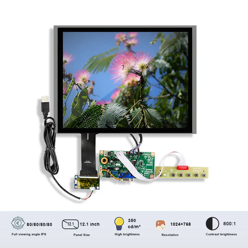 

Оригинальный сенсорный жк-экран IVO M121GNX2 R1 LVDS интерфейс 12,1 дюйма TFT с разрешением платы 1024x768 20 Pin