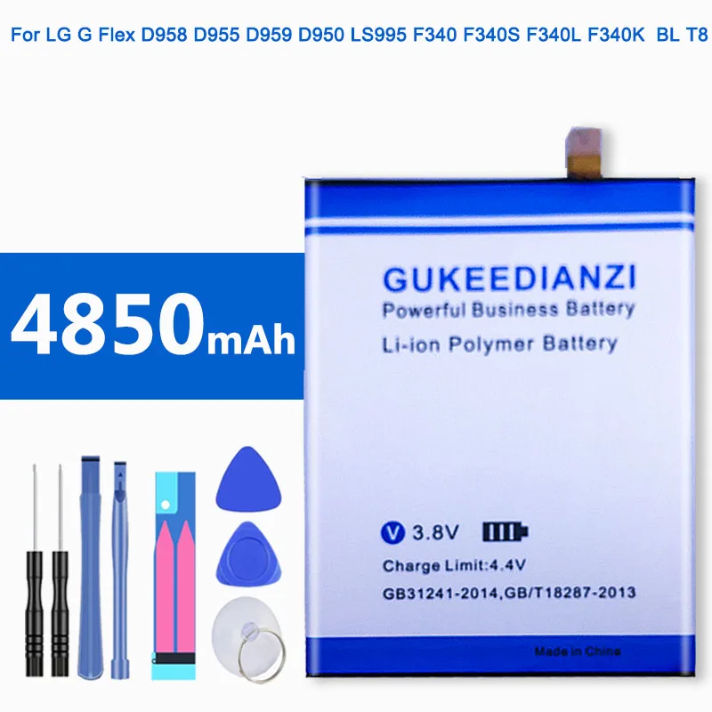 Новинка 2019 BL T8 4850 мАч перезаряжаемый мобильный литий ионный аккумулятор для LG G Flex