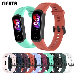Силиконовый браслет FIFATA для Huawei Band 4, спортивный сменный ремешок для Honor Band 5i, аксессуары для смарт-часов