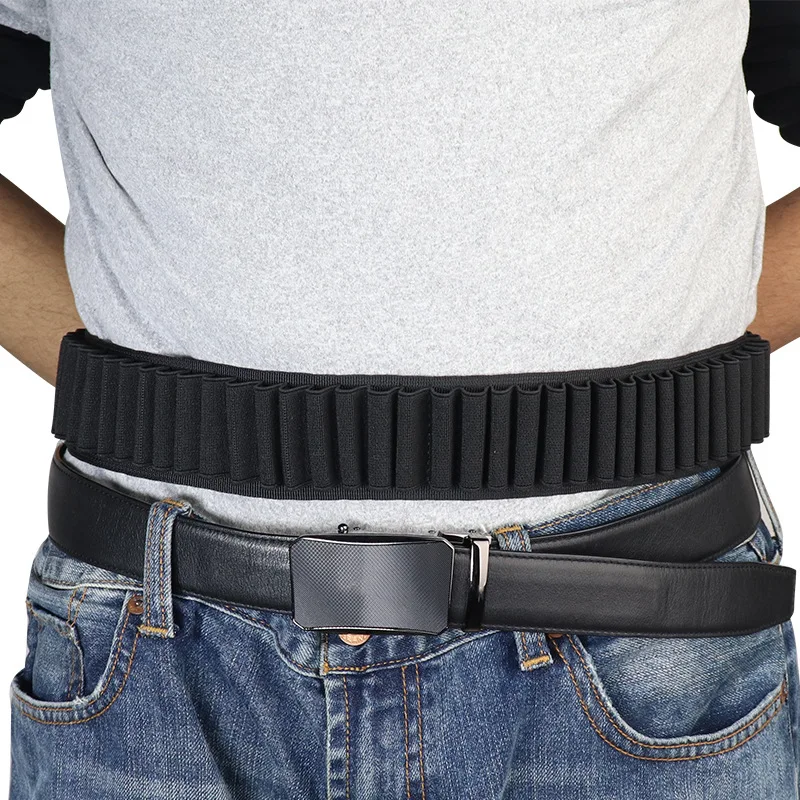 

50 Rounds Shotgun Buttstock Shell Holder Ammo Pouch Hunting Gauge Ammo Pouch Bag