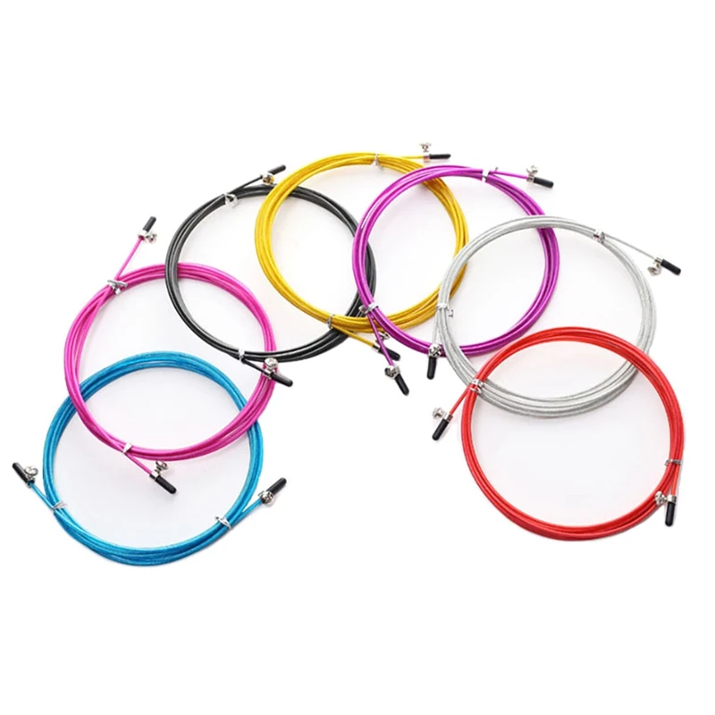 

3mSteel Wire Jump Ropes Fitness Rope Replaceable Wire Cable Metal Speed Jump Rope Skipping Rope Beginner Advanced Athletes