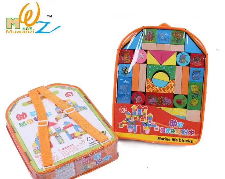 Детский Деревянный конструктор с английским алфавитом 36 шт. набор строительных