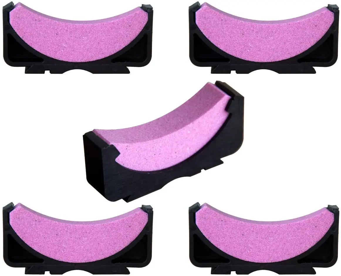 

5PCS Sharpening Stone Whetstone Replacement for Chainsaw Teeth Sharpener Bar-Mount Chain Sharpening System Chainsaw Sharpener