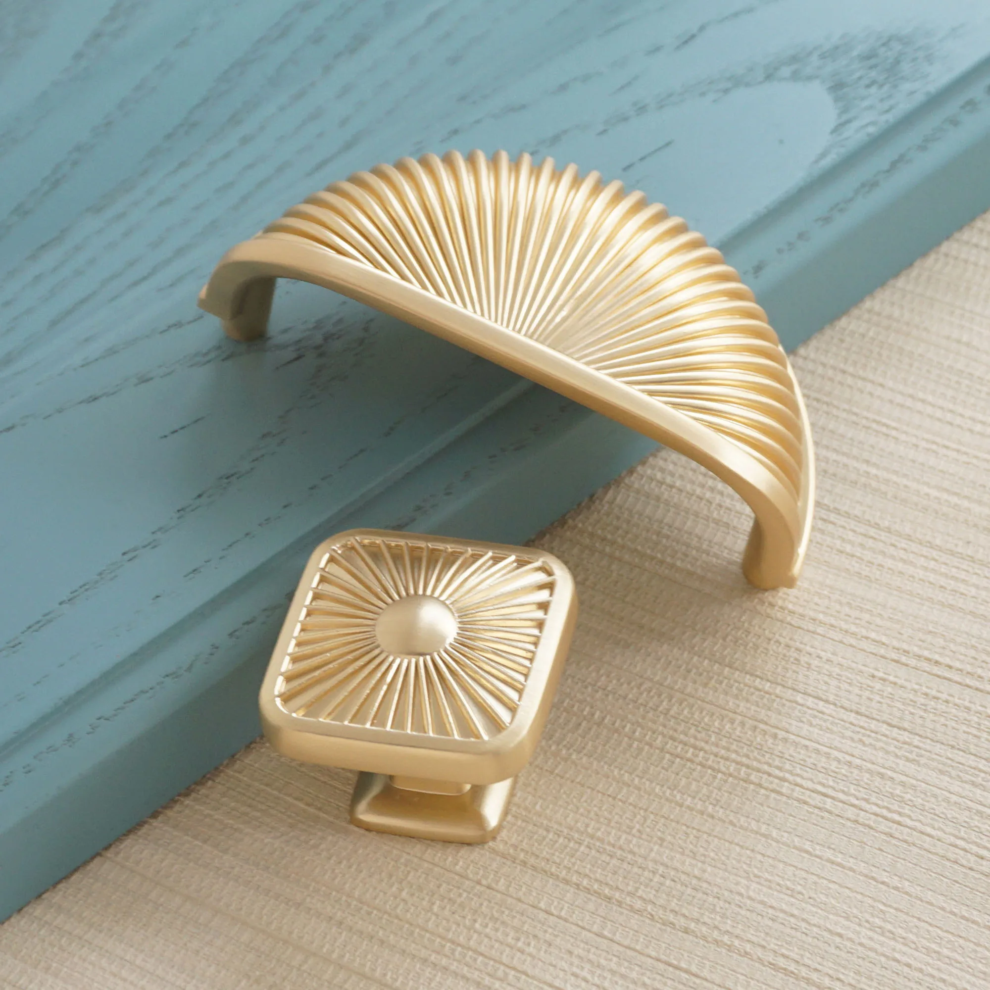 3 &quotлатунный квадратный ящик ручка для двери в виде раковины ручки шкафа из