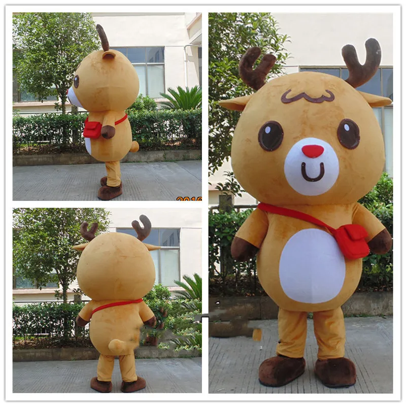 

Deer Mascot Costume Suits Cosplay Party Game Dress Outfits Cartoon Dress Carnival Promotion Carnival Halloween Xmas Fursuit