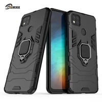 for xiaomi redmi 9 case shockproof armor car ring holder stand cover for redmi 9a 9c silicone bumper cases