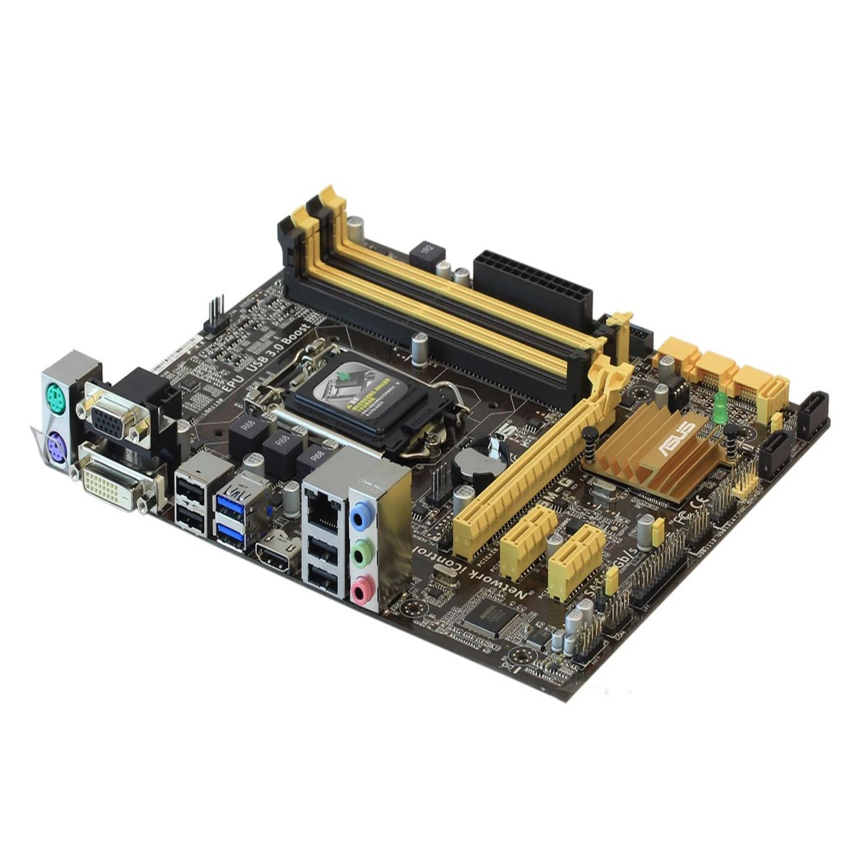 ASUS B85M-G материнская плата M-ATX B85M-G LGA 1150 системная плата B85M DDR3 для Intel B85 32 Гб настольных USB 3 SATA3 B85MG б/у