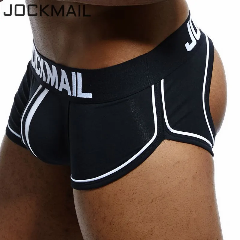 JOCKMAIL фирменфирменное Мужское нижнее белье, боксеры, шорты для геев, с мешочком для пениса, cueca, боксеры, calzoncillos hombre, мужские боксеры, шорты, трусы для сна