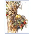 Набор золотых крестиков с надписью Birds of a Feather Two Birds Love Lover Nest Home