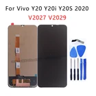 ЖК-дисплей 6,51 дюйма для Vivo Y20, Y20i, Y20S 2020, сенсорный экран, дигитайзер, аксессуары для Vivo Y20, v2027, v2029, запчасти для телефонов, оригинал