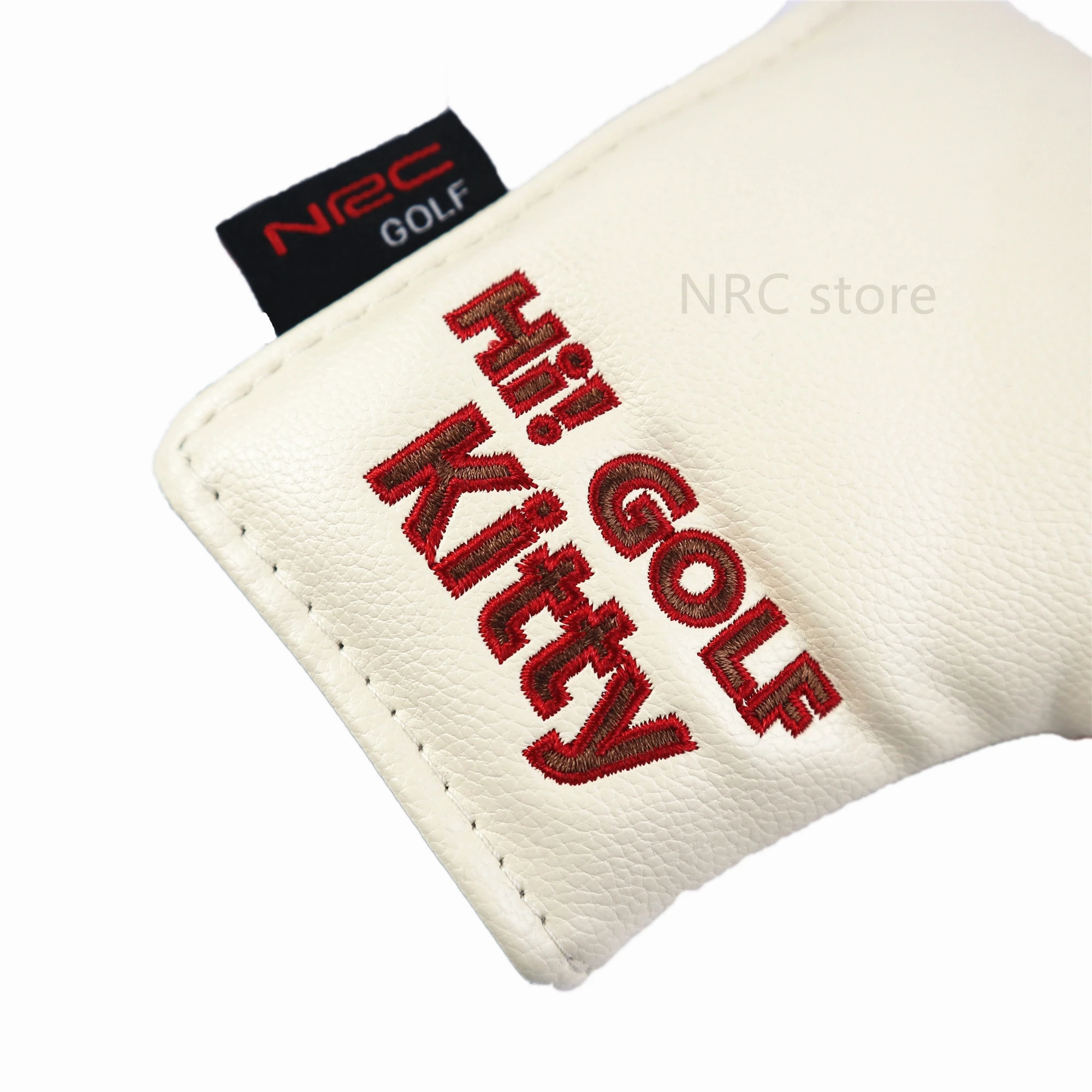 NRC Golf Club Head Covers Putter Blade Mallet Headcover Magnetic Closure Lovely Cartoon Animal Cat Lucky Kitty |