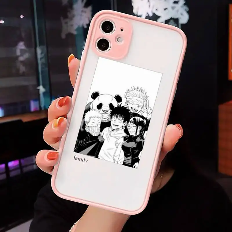 

Jujutsu Kaisen anime manga Phone Cases matte transparent For iphone 7 8 11 12 plus mini x xs xr pro max luxury brand cover