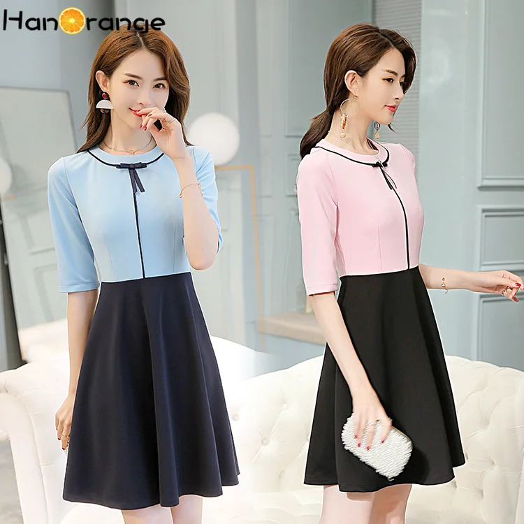 Летнее платье в Корейском стиле с бантом 2020|Женские платья| |