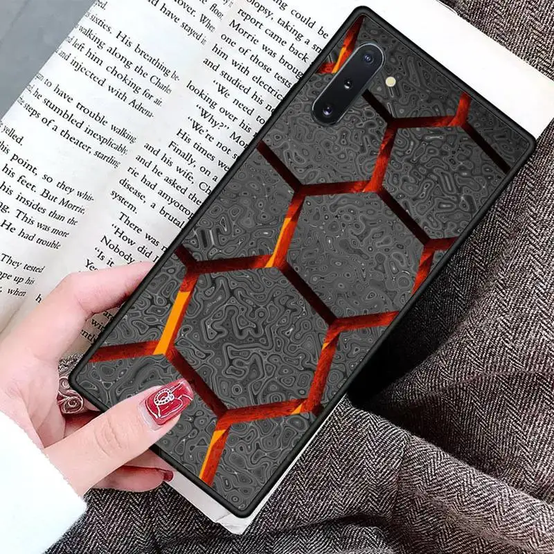 

Hexagonal lattice Phone Case For Samsung Galaxy S8 S9 S10 Plus S10E Note 3 4 5 6 7 8 9 10 Pro Lite cover