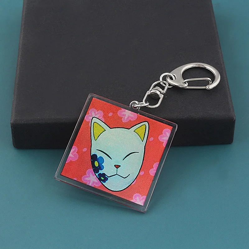 

New 2020 Anime Demon Slayer: Kimetsu No Yaiba Key Chains Keychain Cosplay Acrylic Pendant Keyring Keychain