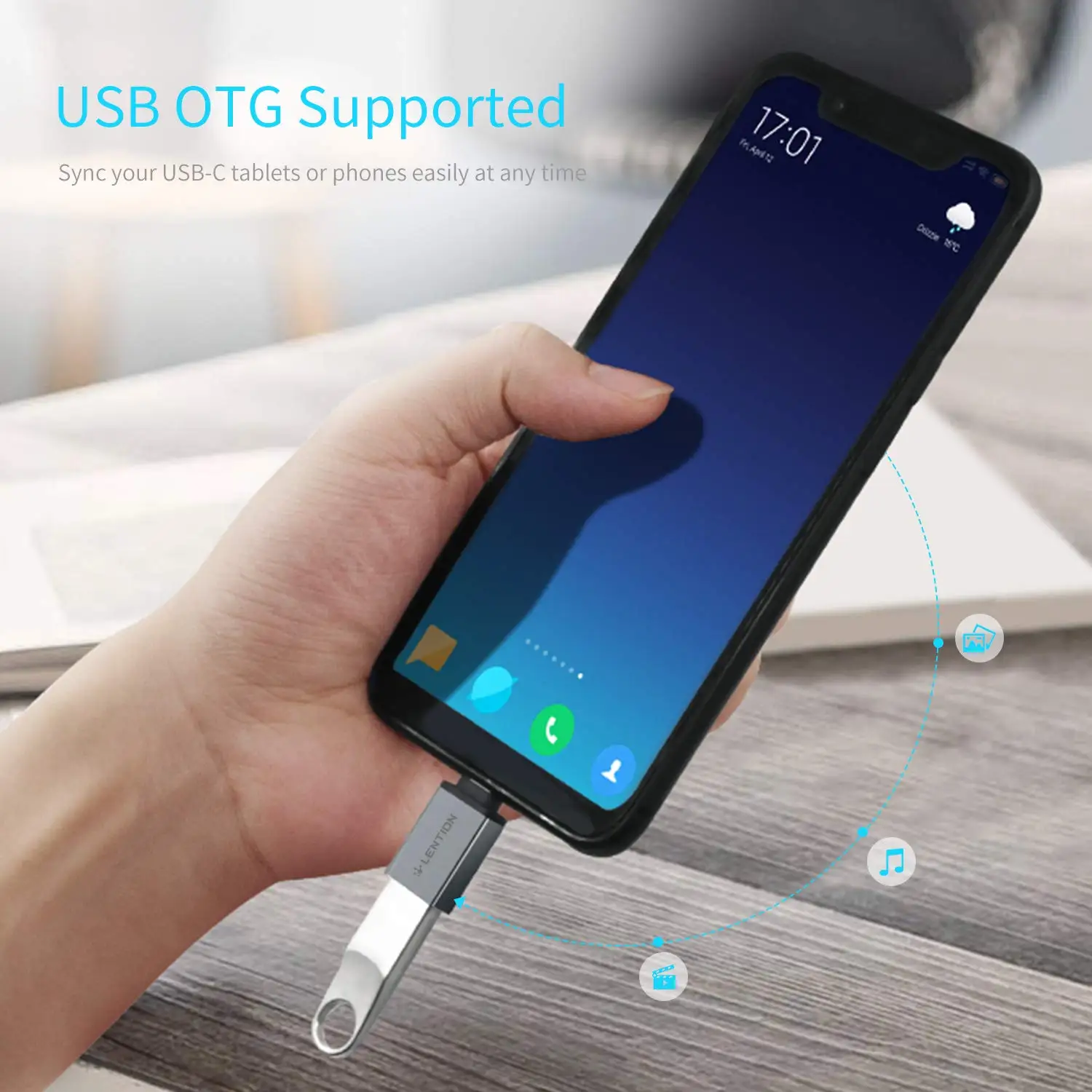 Адаптер USB-C к USB 3 0 конвертирует Type-C в Type-A совместимый с MacBook Pro 13/15 (Порт Thunderbolt 3) 2018