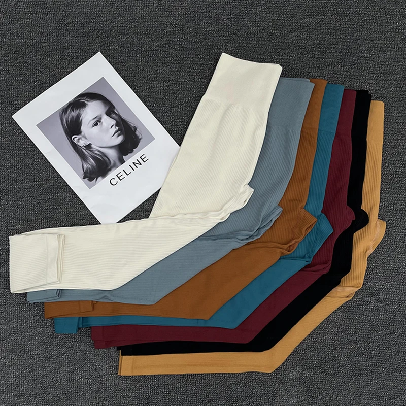 WANYUCL 2021 New Seamless Gym Set Women Fitness Yoga Set Sports Suits High Waist Leggings+Push Up Bra 2 peice Set Sportswear