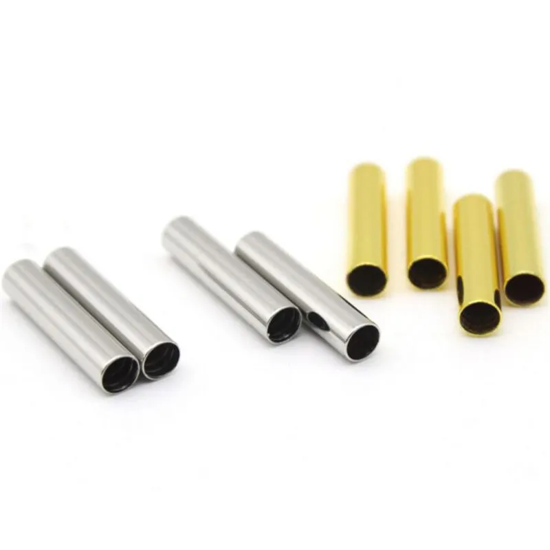 100 PCS Metal Aglets Shoelaces Tips Head DIY Replacement Metal Tips Gold Round Shoelace All DHL