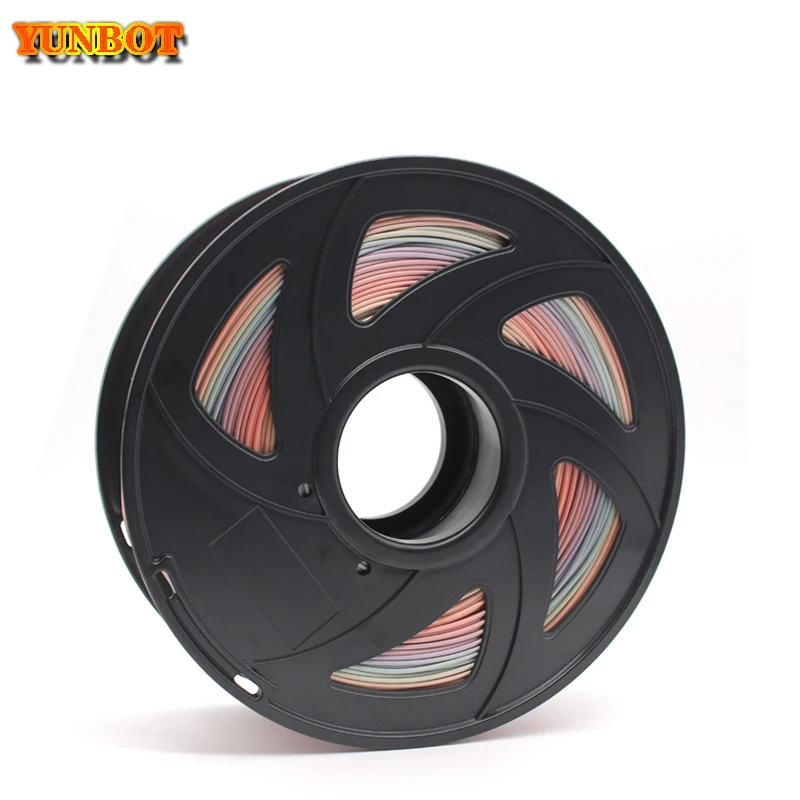 3d printer PLA Filament Rainbow color PLA Filament 3D Printer colorful PLA Spool,1.75mm Filaments 1KG 2.20LBS 1KG Roll