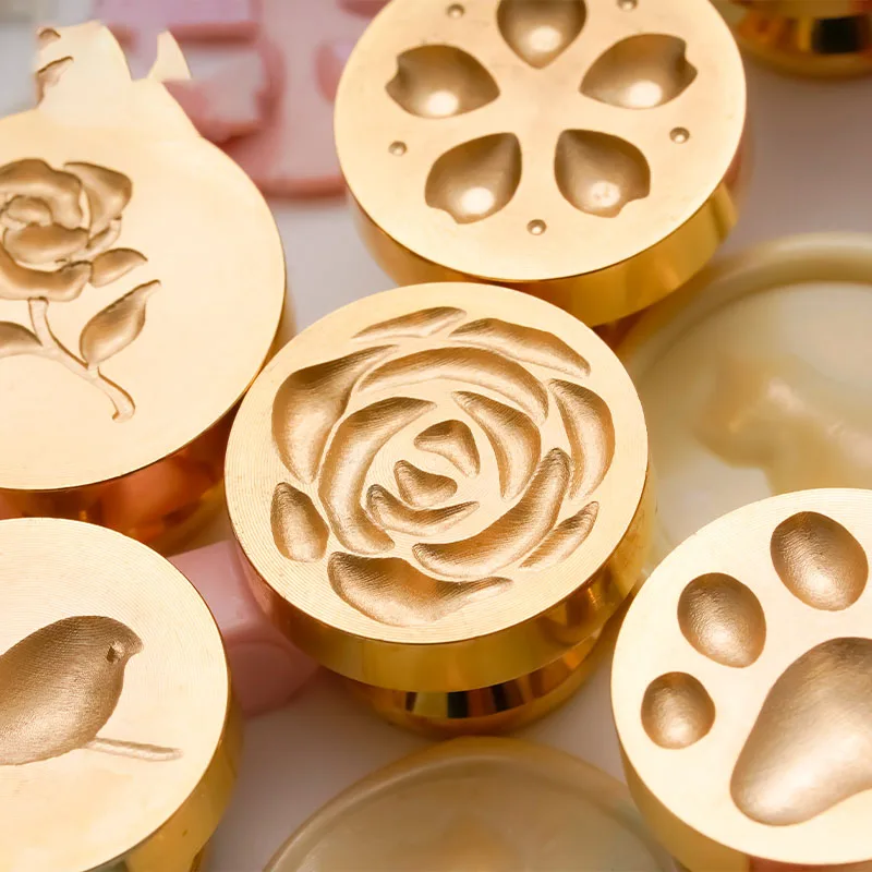 Апрельский цветок вишни восковая печать тисненый лак воск украшение свадебная