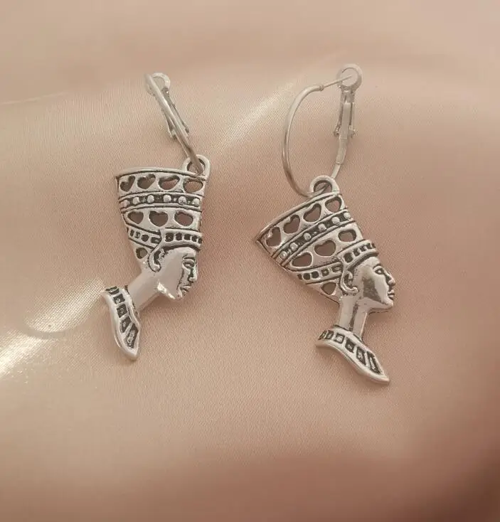 Новые модные ювелирные изделия винтажные посеребренные серьги подвески с
